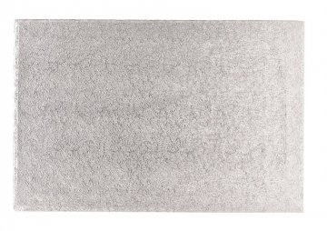 Culpitt Oblong Cake Board - Silver, Modern Style, 18 x 14 inches