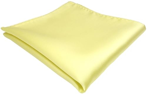 TigerTie Einstecktuch in einfarbig Uni - Tuch Polyester - Größe 26 x 26 cm