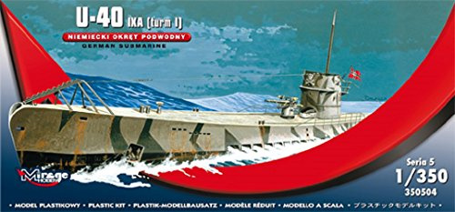 Mirage Hobby - U-40 Ixa (Torre I) Sottomarino Tedesco Scala 1: 350