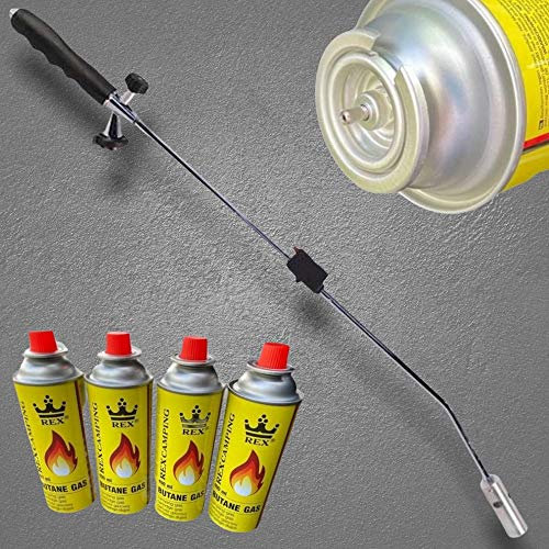 Bruciatore di erbacce a gas, scaricatore di fiamma con accensione piezoelettrica