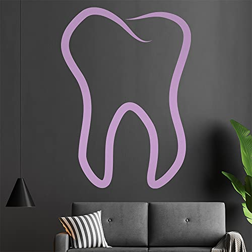Zahn Wandtattoo in 6 Größen - Wandaufkleber Wall Sticker - Dekoration, Küche, Wohnzimmer, Schlafzimmer, Badezimmer