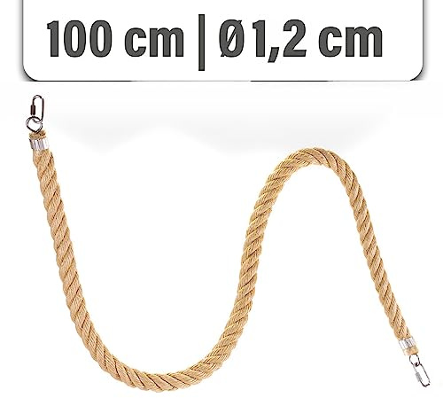 HappyBird | Kletterseil für Sittiche aus SISAL 100cm x 1,2cm