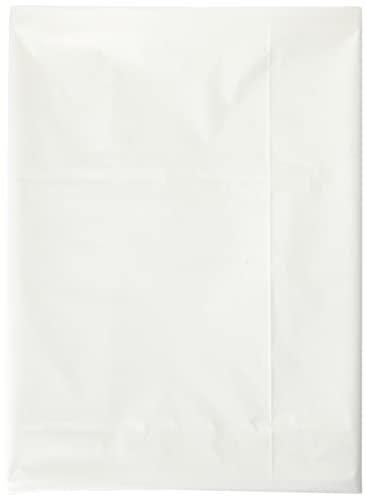 Solid White Rectangular Plastic Table Cover (137cm x 274cm) 1 Count - Elegant & Durable Tablecloth for Parties, Events, and Home Use
