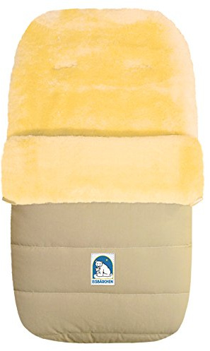 Eisbärchen 968 BE Großer Lammfellfußsack in beige