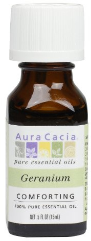 Aura Cacia Essential Oil, Comforting Geranium, 0.5 fluid ounce (Pack of 2)