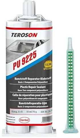 Teroson PU 9225 SF Colle de réparation Plastique 882088 2 x 25 ML