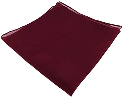 TigerTie - feines kleines Chiffon Einstecktuch in Uni einfarbig - Tuch 25 x 25 cm