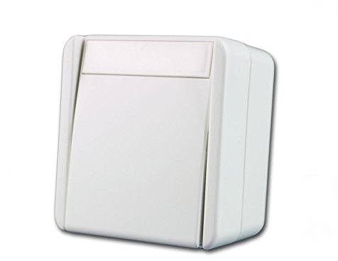 fontana Schalter 2-polig weiß, 250V~/10A, AP, IP44