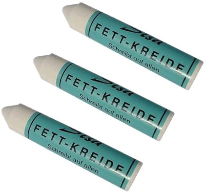 Sisa Stück Sisa-Fettkreide weiß Reifenstift Reifenkreide