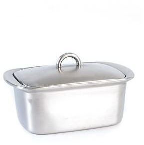 Lakeland Stainless Steel Insulated Butter Dish with Lid