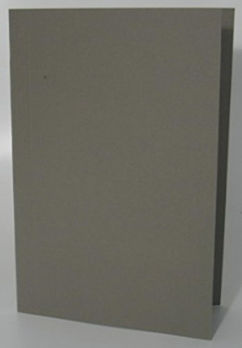 Exacompta Guildhall FS315-GRYZ - Carpeta de corte cuadrado, 35 x 24,2 cm, papel manila de 315 g/m², capacidad para documentos A4 y folio, certificado Blue Angel, gris, 100 unidades