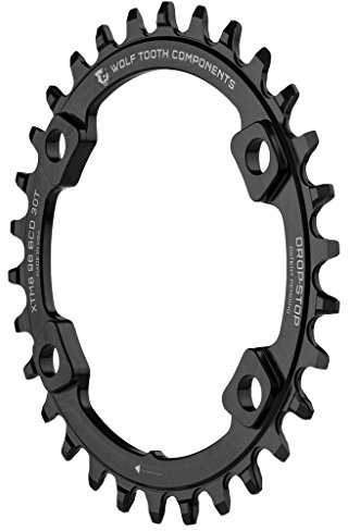 Wolf Tooth 96 BCD M8000 XT Monoplato asymmetrisch, schwarz, 30 Zähne