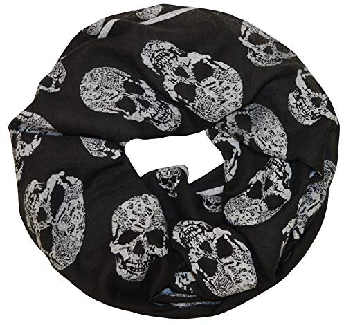 thb Richter Schal Tuch Totenkopf Schlauchschal Rundschal Loopschal Halstuch scarf Loop Skull