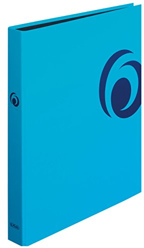 herlitz Ordner maX.file Fresh Colour, A4, 25 mm Füllhöhe, Türkis, 2 Ring-Kombi-Mechanik, mit schützender Glanzfolie