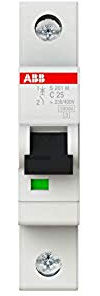 ABB System Pro M Compact Miniaturüberlastschalter Typ C, Pol 1-polig 25A 253V ac, Abschaltvermögen 10 kA System Pro M