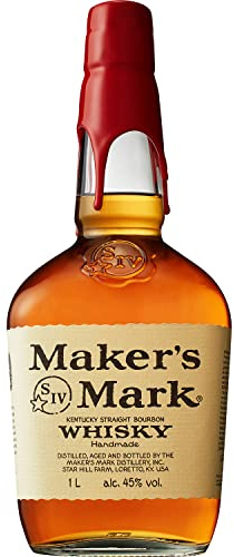 Maker's Mark | Handgemachter Kentucky Straight Bourbon Whisky | 45 % vol | 1000 ml Einzelflasche
