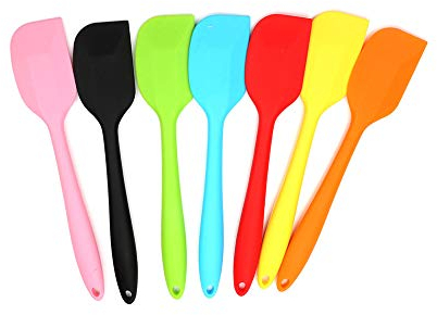 Phoenix b2c uk - Spatule en silicone coloré pour gâteau à la crème - Mélangeur - Grattoir - Ustensile de cuisson