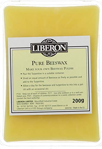 Liberon BPUR200G 200g Purified Beeswax Block