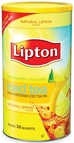 Lipton Lemon Flavor Sugar Sweetened Iced Tea Mix 38 Quarts