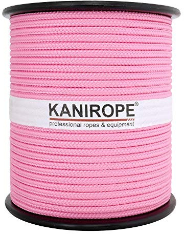 Kanirope® PP Seil Polypropylenseil MULTIBRAID 3mm 100m Farbe Rosa (4028) 16x geflochten