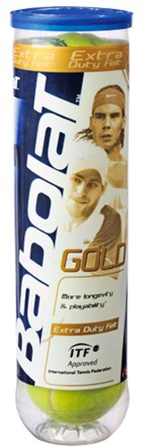 Babolat Tennisbälle Gold 4er Dose, gelb, 502012