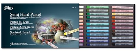 Mungyo Gallery Semi-Hard Pastels Cardboard Box Set of 36 - Assorted Colors by Mungyo