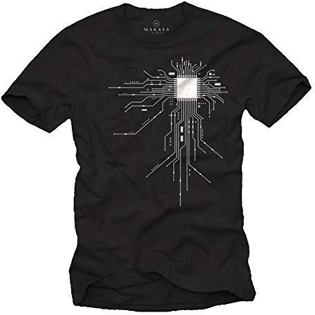 MAKAYA Camiseta Friki Hombre - CPU