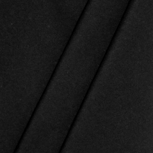 STOFFKONTOR Bühnen Molton Stoff B1 schwer entflammbar - 300 cm Meterware, schwarz - für Wandverkleidungen, Eventbereich, Vorhänge, Messebau, Dekorationen jeder Art