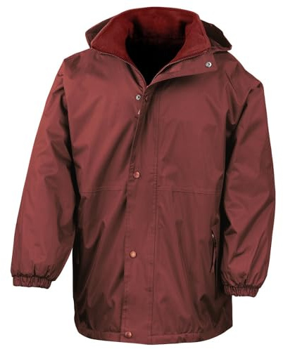Resultat R160j vändbar stormDri 4000 fleecejacke, unisex, R160J, Burg/Burg, X-liten/storlek 3/4