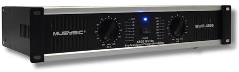 2 Channel 4500 Watts Professional Power Amplifier 2U Rack mount SYS-4500 MUSYSIC