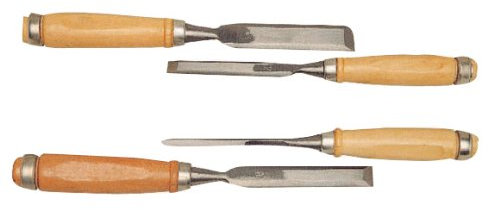 Cogex - 43053 - Ciseau a bois Manche bois - 4 pieces