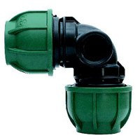 GOMITO COMPRESSIONE per attacco POP-UP PP PN10 - 25 x ½ F x 25 - CURVA