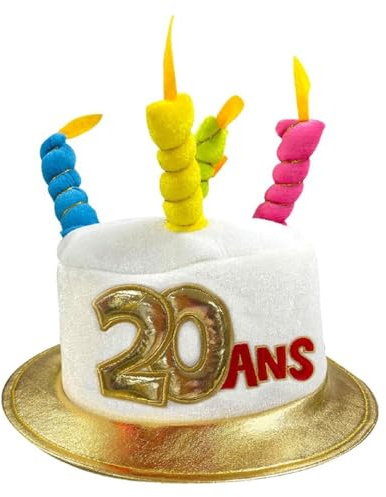 Generique - Hut 20 Jahre für Erwachsene - Weiß