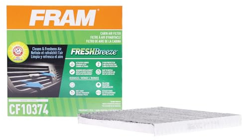 FRAM Fresh Breeze Cabin Air Filter with Arm & Hammer Baking Soda, CF10374 for Dodge/Toyota Vehicles
