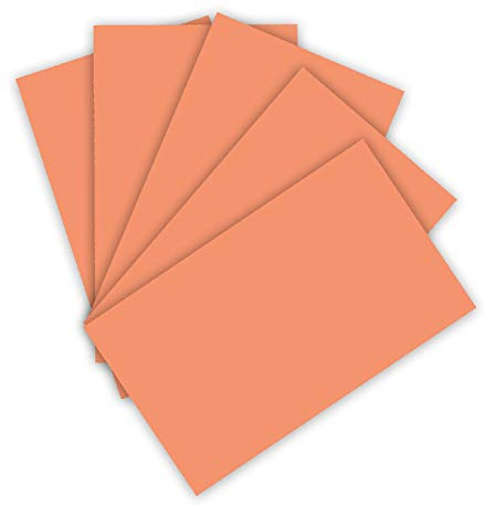 folia 6345 - Tonpapier 130 g/m², Tonzeichenpapier in lachs, DIN A3, 50 Bogen, als Grundlage für zahlreiche Bastelarbeiten