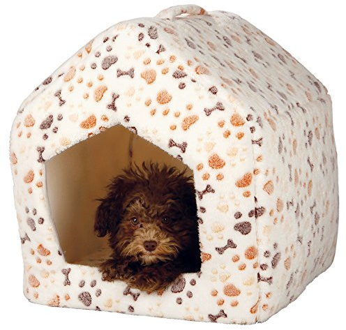 Trixie 36355 Kuschelhöhle Lingo, 40 × 45 × 40 cm, weiß/beige