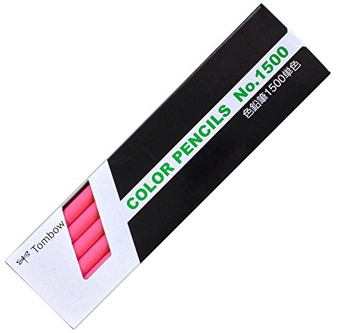 Tombow Colored Pencil 1500, Monochromatic Pink (Japan Import)