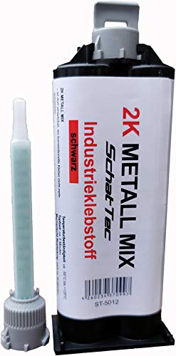 50g 2K Kartusche Metallkleber Kunststoffkleber Industriekleber Karosseriekleber schwarz