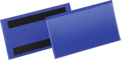 Durable 174207 Etiketthållare 150x67 mm magnetisk, mörkblå, 50 stycken