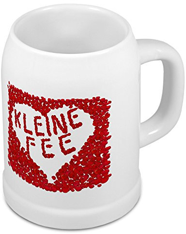 digital print Bierkrug mit Namen kleine Fee - Motiv Rosenherz - Namenstasse, Becher, Maßkrug, Humpen