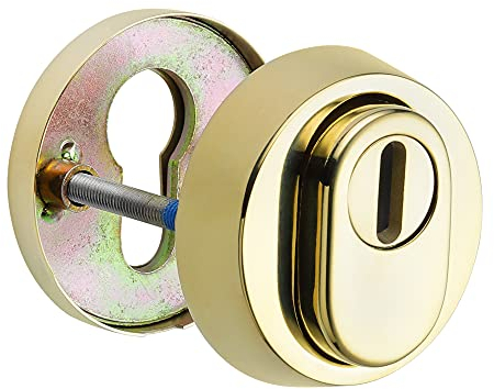 ES1 (WK2) zert. Sicherheitsrosette ZA Messing PVD Schutzrosette Kernziehschutz NEU