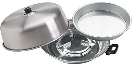BOTTIGLIERI CASALINGHI FORNO FORNETTO DI CAMPAGNA ALLUMINIO CM.40 - 6 LITRI - PENTOLA CON COPERCHIO - ARGENTO