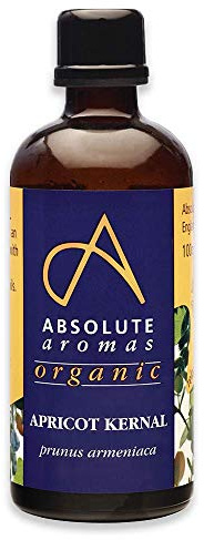 Absolute Aromas Olio di Nocciolo di Albicocca Biologico 100ml - Flacone di Vetro - Puro, Naturale, Pressato a Freddo
