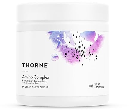 THORNE - Amino Complex - Clinically-Validated EAA and BCAA Powder for Pre or Post-Workout - Promotes Lean Muscle Mass & Exercise Recovery* - Berry - NSF Certified for Sport - Dairy-Free - 30 Servings
