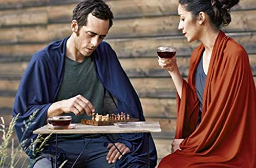 COCOON Travel Blanket Merinowolle/Seide - Dark Terracotta