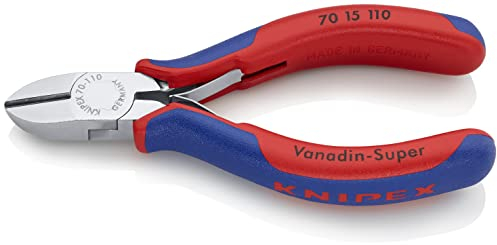 KNIPEX Seitenschneider verchromt mit Mehrkomponenten-Hüllen 110 mm, 70 15 110