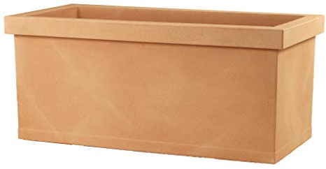 Teraplast Blumenkasten glatt 100 cm Kunststoff 100% Terrakotta 100 cm