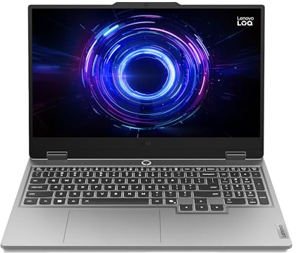 Lenovo LOQ 15IRX10 - Ordinateur Portable Gaming 15.6'' FHD (Intel Core i5-13450HX, RAM 16Go, SSD 512Go, NVIDIA RTX 5060 8GB, sans Système d'Exploitation) Clavier rétroéclairé AZERTY Français - Gris