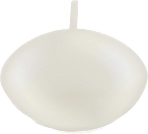 Chaks 80296-40, Set de 6 bougies FLOTTANTES, Blanc Nacré