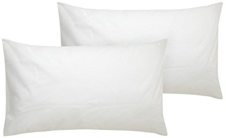 Sleep&Smile Polycotton Hollowfibre Non Allergenic Pillows - 2 Pillows, 2 Pack Made In The UK
